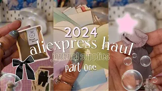 aliexpress stationery haul 2024 💭 aesthetic journal supplies 💽🌷