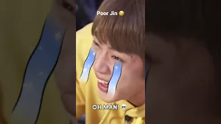 Jin was off guard 😅 poor Jin 😂 #jin #jungkook #fyp #pov #btsfunny