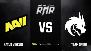 [RU] NAVI vs Team Spirit | Карта 1: Mirage | StarLadder CIS RMR Main Event Playoffs