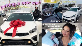 VLOG: Getting a New Car | *car tour + decorating*