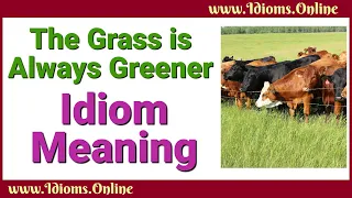 The Grass is Always Greener Idiom Meaning | English Color Idioms