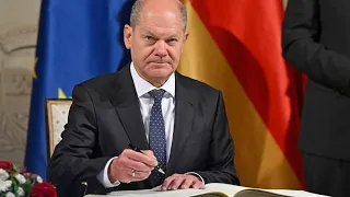 Scholz zur Wiedervereinigung: Halten zusammen und unterstützen die Ukraine