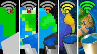 MINECRAFT pero con DIFERENTES Wi-Fi 😱