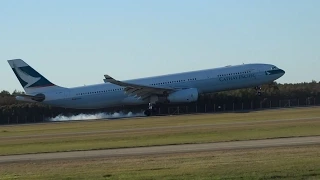 Cathay Pacific Airbus A330-343X [B-LAF] | Landing Runway 19 | Brisbane Airport