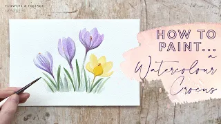 How To Paint A Watercolour Crocus