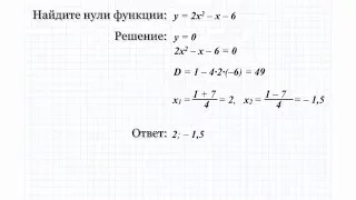 17.3 Найдите нули функции. Решение