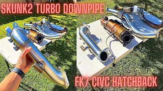 2021 SKUNK2 DOWN PIPE FRONT PIPE COMBO INSTALL- FK7 CIVIC HATCHBACK  (2016-2021) 10TH GEN CIVIC