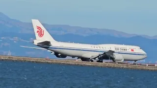 B747-8 Air China #travelvlog #airplane #aircraft #life #airbus #boing #sfo #airchina #cathaypacific