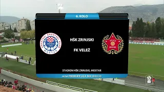 MTEL PREMIJER LIGA BIH (6.kolo): Zrinjski - Velež 1:0 / 12.10.2022.