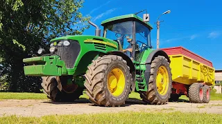 ☆ZAŁADUNEK ZBOŻA☆JOHN DEERE 7820 & MANITOU MLT W AKCJI☆