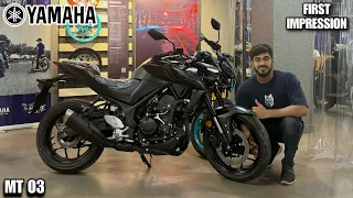 2024 Yamaha MT-03 - Black Edition | First Impression Review | Exhaust Note | Full Review | #MxK