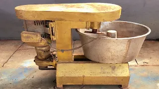 THE BIGGEST Industrial Dough Mixer Restoration // Restores and Reuse Old Flour Kneading Machine