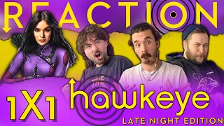 Hawkeye 1x1 REACTION | "Never Meet Your Heroes" (LATE-NIGHT EDITION)