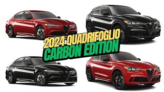 2024 Alfa Romeo Giulia and Stelvio Quadrifoglio Carbon Editions Debut