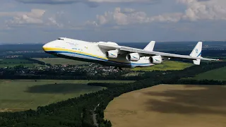 An-225 MRIYA. Flight Kiev-Leipzig. A story about the D-18 engines and a unique takeoff video.