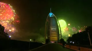 Raw: Dubai Rings In New Year With Fireworks