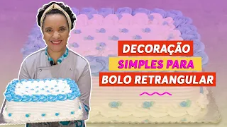 DECORAÇÃO DE BOLO RETANGULAR PARA INICIANTE - CHEF LÉO OLIVEIRA