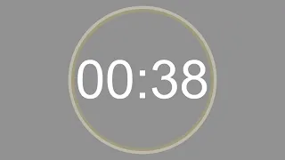 38 SECONDS - 4K - COUNTDOWN IN REVERSE - SECOND TIMER -