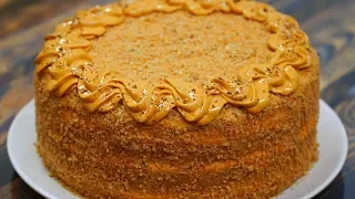 Cake "Caramel Night" A stunning cake for any holiday | Culinary with Tanya