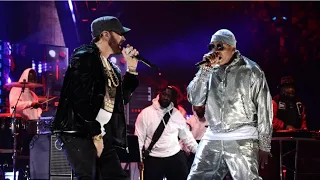 LL Cool J with Eminem At the 2021 Rock Hall Induction Ceremony