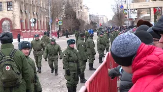Парад в честь 75-летия победы в Сталинградской битве 2 февраля 2018 года