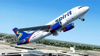 Spirit Airlines UNRESTRICTED CLIMB in Flight Simulator X (Multiplayer)