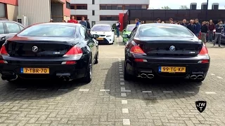 BMW M6 E63's w/ Eisenmann Exhaust & Hamann Exhaust! Revs & Acceleration SOUNDS!