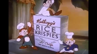 Rice Krispies Cereal Commercial From 1939 - Vintage