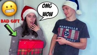 GIVING MY GIRLFRIEND A BAD CHRISTMAS GIFT PRANK! *CUTE REACTION*