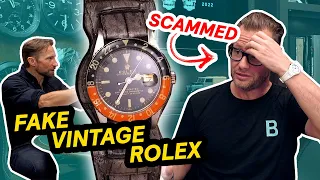 SCAMMED with a FAKE Vintage Rolex Pepsi - AET CLIPS