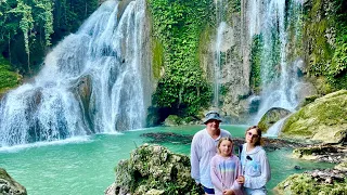 Бохоль, Филиппины январь 2024. Водопады-Близнецы Димиао ,Dimiao Twin Falls, Пахангог, Pahangog Falls