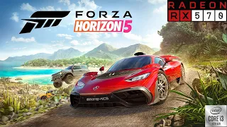 Forza Horizon 5 Gameplay on core i3 10100f and amd rx 570