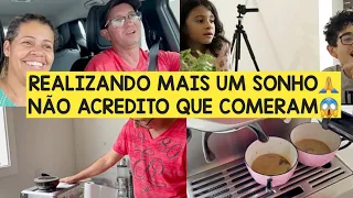 MAIS UM SONHO SE REALIZANDO🙏FINALMENTE FAZENDO NOSSO CAFEZINHO/NÃO ACREDITO QUE ELES COMERAM ISSO😱