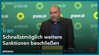 Parteipressekonferenz Bündnis90/Die Grünen mit Ko-Parteichef Omid Nouripour