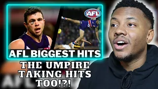 NFL FAN REACTS TO AFL Biggest Hits and Bumps of All Time!