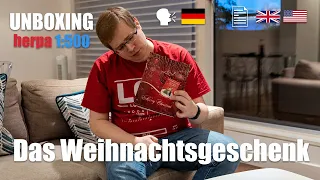 Unboxing of a 1:500 herpa wings Christmas gift from mum (German language + English Subtitles)