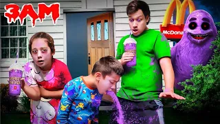 DO NOT DRINK THE GRIMACE SHAKE AT 3AM... *Please Help* | Jancy Family