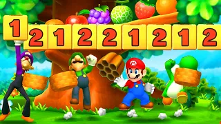Mario Party The Top 100 - Men Fighting - Mario vs Waluigi vs Luigi vs Yoshi