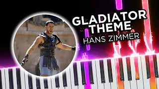 Gladiator Theme (Hans Zimmer) - Piano Tutorial
