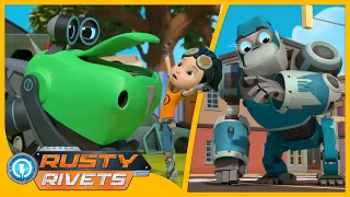 Rusty Stops a Robo Virus +MORE | Rusty Rivets | Cartoons for Kids