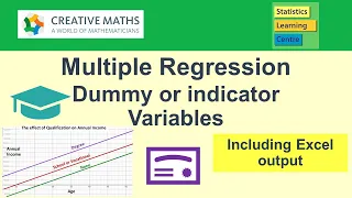 Multiple Regression - Dummy or indicator variables, using Excel output