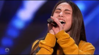 Ashley Marina: 12 Year Old WOWS With An Emotional Original For Her Dad!| America's Got Talent 2020