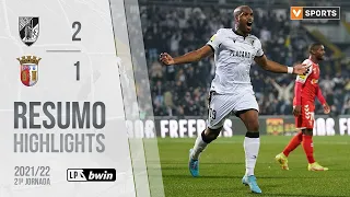 Highlights | Resumo: Vitória SC 2-1 SC Braga (Liga 21/22 #21)