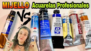 ¿Son buenas las ACUARELAS MIJELLO? Comparativa con marcas profesionales (+PRECIOS)