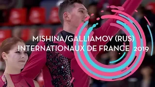 Mishina/Galliamov (RUS) | Pairs Free Skating | Internationaux de France 2019 | #GPFigure