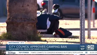Phoenix City Council votes to ban street camping within 500 feet of certain places