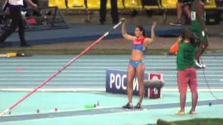 IAAF Worlds 13 08 2013 in Moscow POLE VAULT Elena ISINBAEVA 5.07m 1st attempt unsuccessful