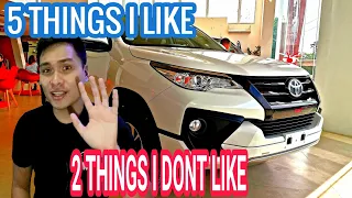 5 things i like and dont like about the toyota fortuner G TRD sportivo