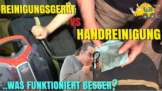 Autositz reinigen | teuer vs billig - Was reinigt besser? [KANGOO EXPERIMENT]