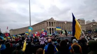 National anthem of Ukraine / Euromaidan 01.12.2013